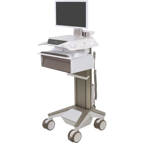 Ergotron CareFit Medizinische Warenkorb - TAA-konform - 1 Schubfach - Drücken/Ziehen Griff - 17,01 kg Kapazität - 4 Rollen
