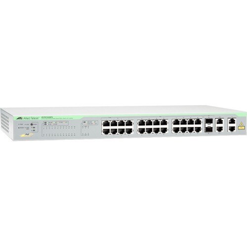 Allied Telesis FS750 AT-FS750/28PS 24 Portas Gerenciável Comutador Ethernet - Gigabit Ethernet, Fast Ethernet - 10/100/100