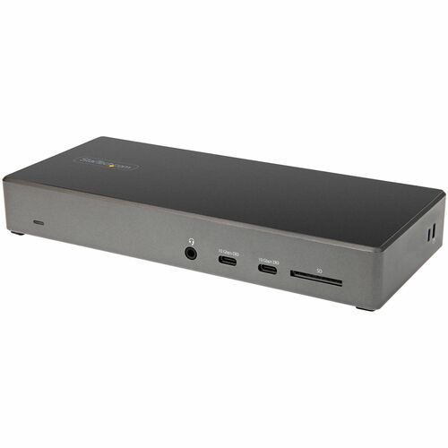 StarTech.com USB C Dock, Triple 4K Monitor USB-C Docking Station with DP 1.4 & DSC, 2x DisplayPort & 1x HDMI, 100W PD, 6x 