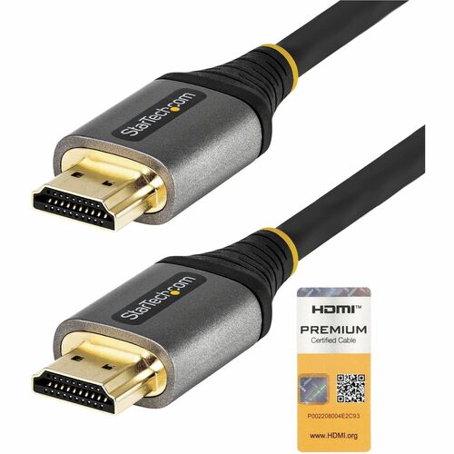 StarTech.com 3ft (1m) Premium Certified HDMI 2.0 Cable, High Speed Ultra HD 4K 60Hz HDMI Cable with Ethernet, HDR10, UHD H