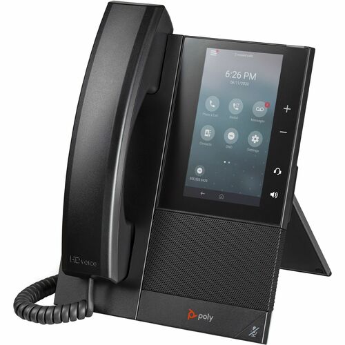 Poly CCX 505 IP Phone - Corded - Corded/Cordless - Wi-Fi, Bluetooth - Desktop - VoIP - 2 x Network (RJ-45) - PoE Ports