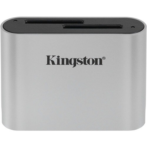 Kingston USB3.2 Gen1 Workflow Dual-Slot SDHC/SDXC UHS-II Card Reader - SDHC, SDXC - USB 3.2 (Gen 1) Type C - External