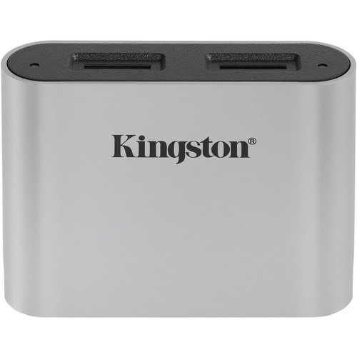 Kingston USB3.2 Gen1 Workflow Dual-Slot microSDHC/SDXC UHS-II Card Reader - microSDHC - USB 3.2 (Gen 1) Type C - External