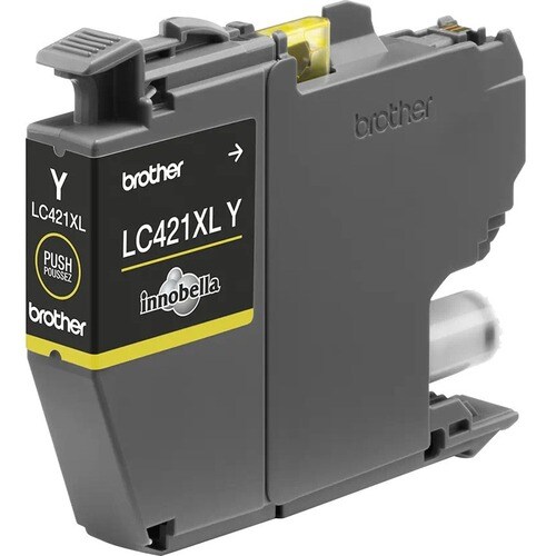 Brother LC421XLY Original High Yield Inkjet Ink Cartridge - Yellow - 1 Pack - 500 Pages