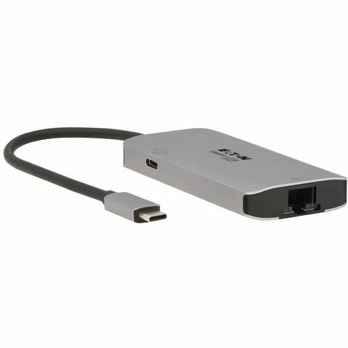 Eaton Tripp Lite Series 3-Port USB-C Hub - USB 3.x (5Gbps) Hub Ports, Gigabit Ethernet, Thunderbolt 3, 100W PD Charging, A