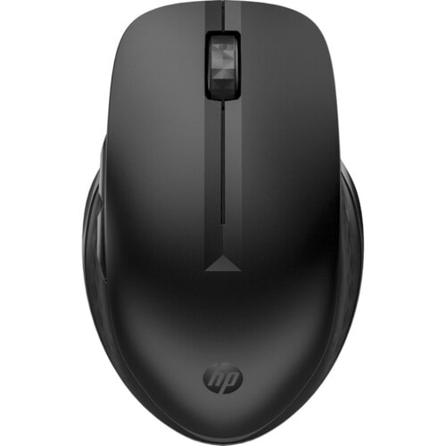 HP 435 Mouse - Bluetooth - USB Type A - 5 Button(s) - 4 Programmable Button(s) - Jack Black - Wireless - 2.40 GHz - 4000 d