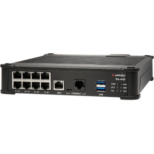 Palo Alto PA-440 Network Security Appliance - 8 Port - 10/100/1000Base-T - Gigabit Ethernet - MD5, AES (192-bit), AES (128
