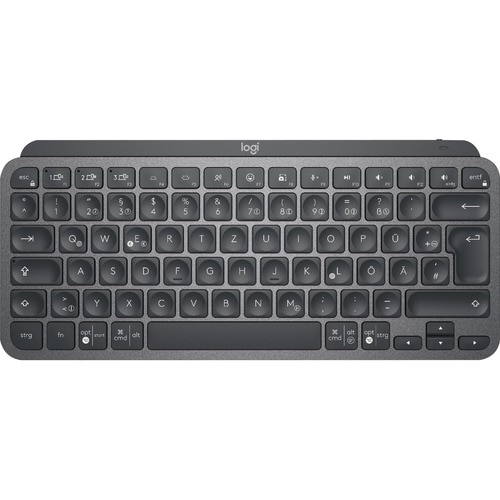 Logitech MX Keys Mini Tastatur - Kabellos Konnektivität - LED - Schweizerisch - QWERTZ Layout - Graphit - Bluetooth/RF - 1