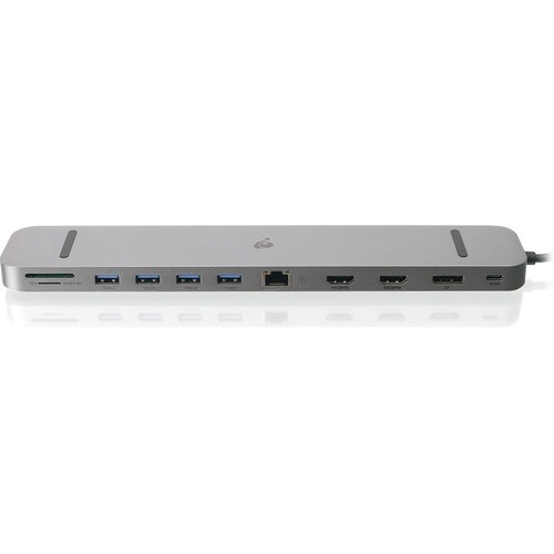 IOGEAR Dock Pro USB-C Triple HD Dock w/ PD 3.0 - for Notebook/Tablet/Workstation/Monitor - Memory Card Reader - microSD, S