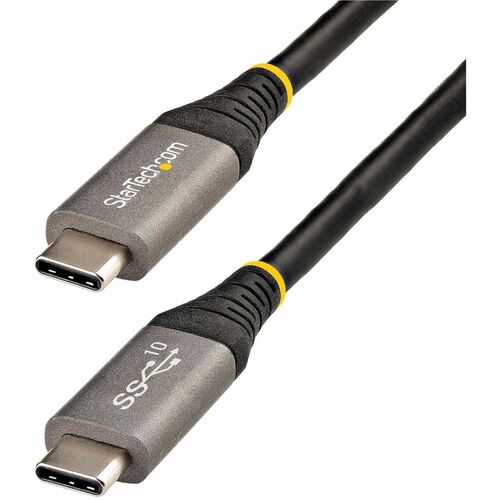 StarTech.com 1m USB-C Kabel 10Gbit/s, USB-IF zertifiziert, USB 3.2 Gen 2 Typ-C Kabel, 100W/5A Power Delivery, DP Alt Mode,