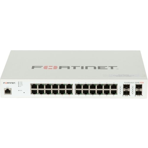 Switch Ethernet Fortinet FortiSwitch 200 FS-224E-PoE 24 Porte Gestibile - Gigabit Ethernet - 1000Base-X, 10/100/1000Base-T