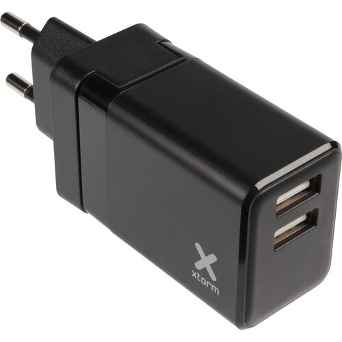 Adaptador del cargador Xtorm Volt - USB - Para Dispositivo móvil - 100 V AC, 240 V AC Entrada - 2,40 A Salida - Negro