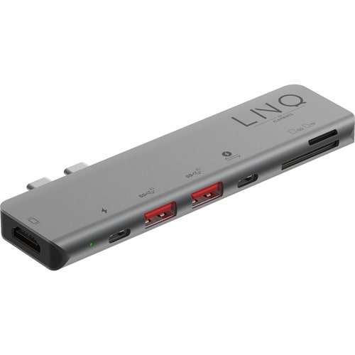 LINQ LQ48012 USB Type C Docking Station for Notebook/Tablet/Monitor - Memory Card Reader - SD - 100 W - 2 Displays Support