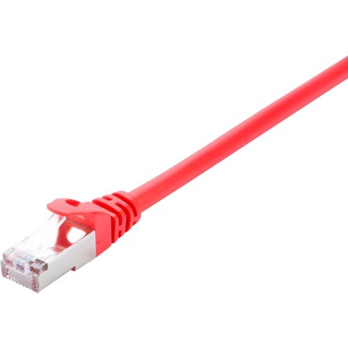 V7 V7CAT5STP-05M-RED-1E 5 m Categoria 5e Cabo de rede - Cable for Modem, Router, Hub, Painel de ligação, PC, Cartão de red