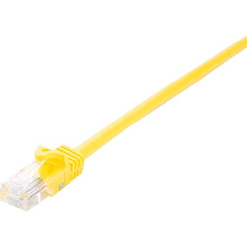 V7 V7CAT5UTP-05M-YLW-1E 5 m Categoria 5e Cabo de rede - Cable for Modem, Router, Hub, Painel de ligação, PC, Cartão de red