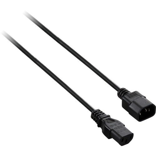 V7 V7E2PCPWREXT-03M Cabo de extensão de alimentação - 3 m - Para Computador, Monitor, Impressora, Scanner - IEC 60320 C13 