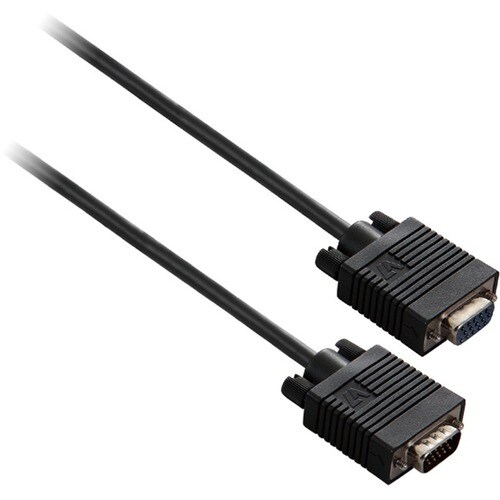VGA EXT CABLE 5M BLACK FERRITE CORE M/F