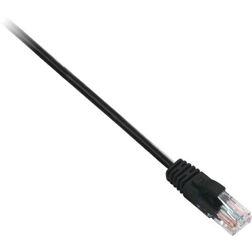 V7 V7E3C5U-05M-BKS 5 m Categoria 5e Cabo de rede - Cable for Modem, Router, Hub, Painel de ligação, PC, Cartão de rede, Di