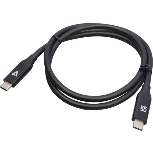 V7 V7USB4-80CM 79.25 cm USB-C Cabo de transferência de dados - 40 Gbit/s - Suporta até3840 x 2160 - Blindagem - 30 AWG - P