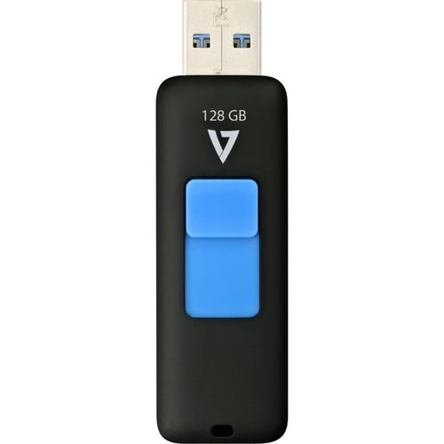 V7 128 GB USB 3.0 Unidade Flash - Preto - 100 MB/s Read Speed - 70 MB/s Write Speed