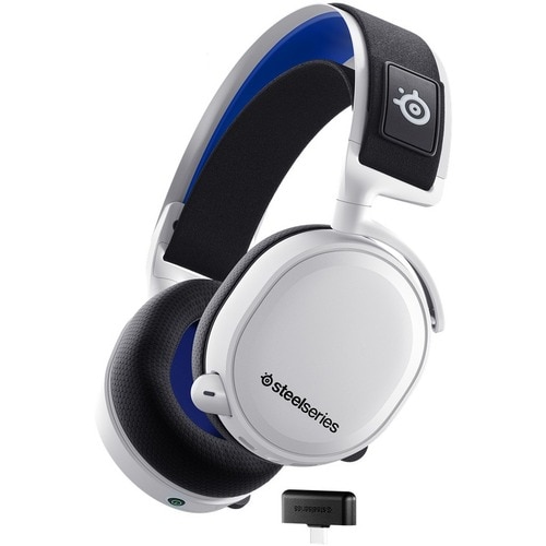 SteelSeries Arctis 7P+ Wireless Over-the-head Stereo Gaming Headset - White - Binaural - Circumaural - 1219.2 cm - 32 Ohm 
