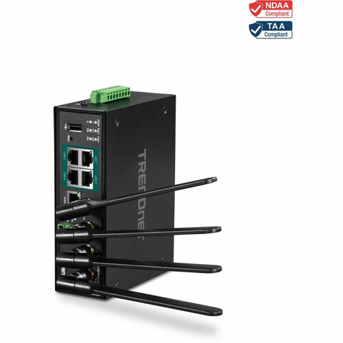 TRENDnet TI-WP100 Wi-Fi 5 IEEE 802.11ac Ethernet Drahtlos Router - TAA-konform - Dualband - 2,40 GHz ISM-Band - 5 GHz UNII