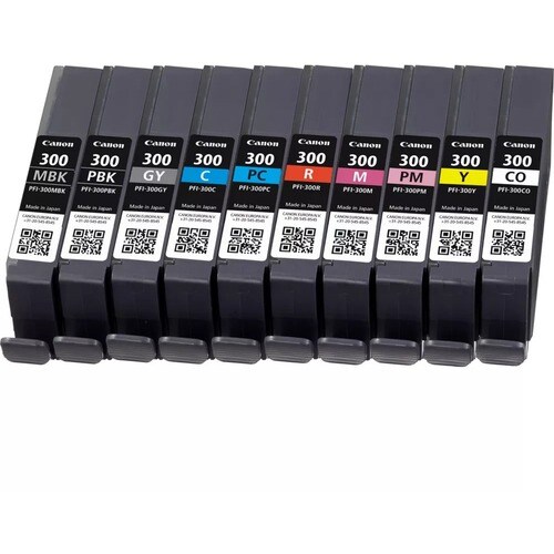 Canon LUCIA PRO PFI-300 Original Standard Yield Inkjet Ink Cartridge - Multi-pack - Matte Black, Photo Black, Photo Magent