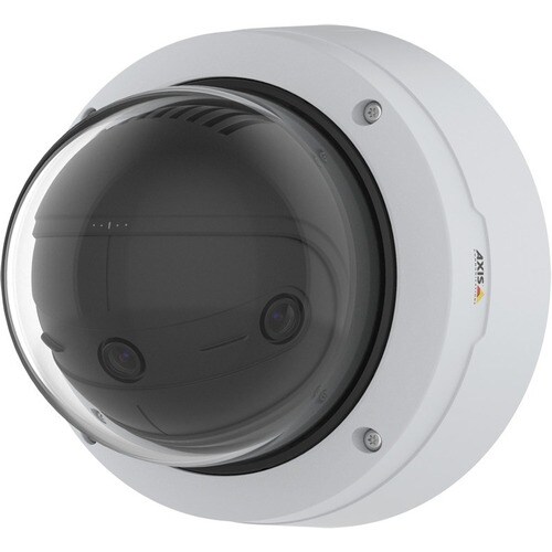 AXIS Panoramic P3818-PVE 13 Megapixel Outdoor 4K Network Camera - Colour - Dome - White - TAA Compliant - H.264 (MPEG-4 Pa