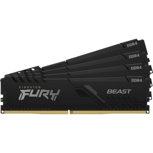Kingston FURY Beast 32GB (4 x 8GB) DDR4 SDRAM Memory Kit - For Desktop PC - 32 GB (4 x 8GB) - DDR4-3600/PC4-28800 DDR4 SDR