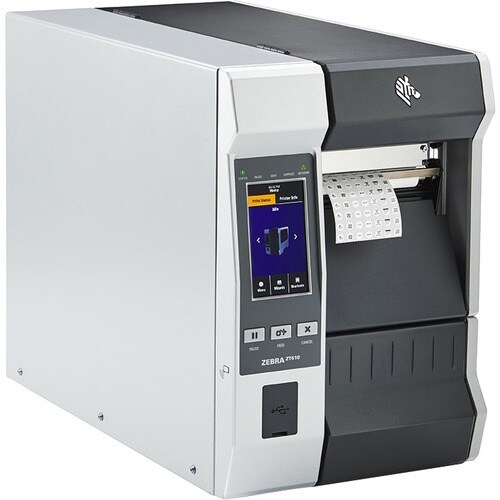 Zebra ZT610 Desktop Thermal Transfer Printer - Monochrome - Label Print - Gigabit Ethernet - USB - USB Host - Serial - Blu
