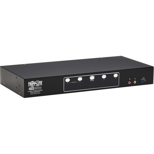 Tripp Lite by Eaton 4-Port DisplayPort Dual-Display KVM Switch - 4K 60 Hz USB 3.2 Gen 1 HDCP 2.2 USB Sharing - 4 Computer(