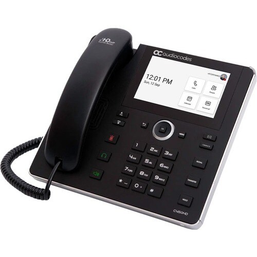 AudioCodes C450HD IP Phone - Corded - Corded - Wi-Fi, Bluetooth - Wall Mountable - VoIP - IEEE 802.11b/g/n - 2 x Network (