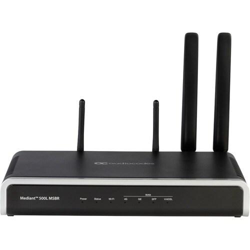 AudioCodes Mediant 500L VoIP Gateway - USB - Gigabit Ethernet - VDSL2/ADSL2+ - Wireless LAN - IEEE 802.11b/g/n - 1U High -