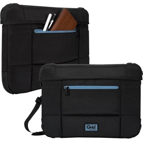 Targus Grid TBS654GL Carrying Case (Slipcase) for 33 cm (13") to 35.6 cm (14") Notebook - Black - Impact Resistant, Drop R