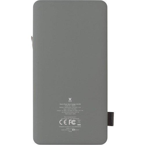 Xtorm XB303 Stromspeicher - Grau, Weiß - für USB Gerät, Smartphone, Notebook, Tablet-PC - Lithium-Ionen (Li-Ionen) - 26000