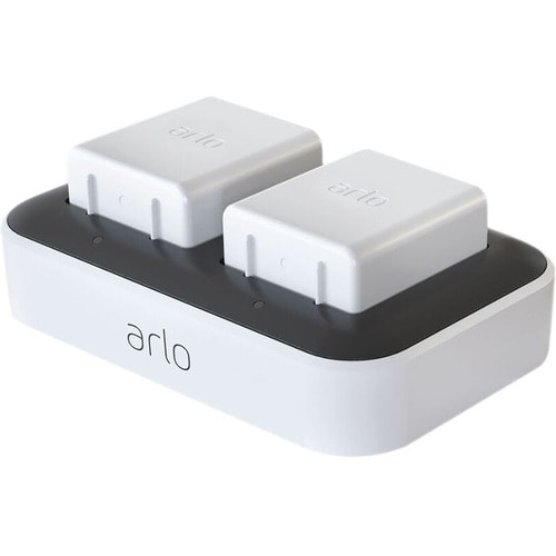 Arlo Dual Charging Station - Ultra, Ultra 2, Pro 3, Pro 4 - 2 - Portable, Light Weight, Fast Charging - 1