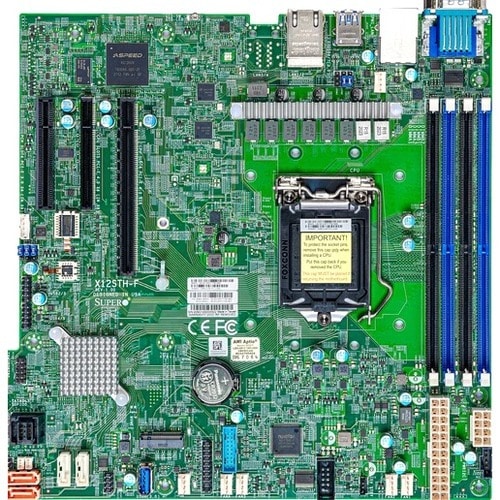 Supermicro X12STH-F Desktop-Mainboard - Intel C256 Chipsatz - Socket LGA-1200 - Micro ATX - Pentium, Xeon Processor Suppor