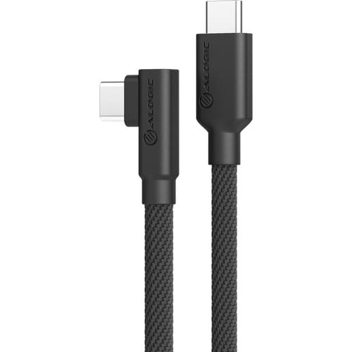 ALOGIC Elements Pro Right Angle USB-C to USB-C Cable - Male to Male - 1m - USB 2.0 - 5A - 480Mbps - 3.3 ft USB-C Data Tran