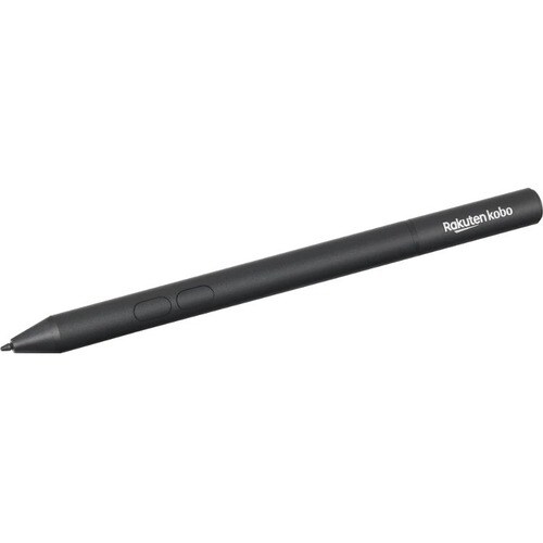 Kobo Stylus - Replaceable Stylus Tip - Aluminium - Black - Notebook, Smartphone, Tablet Device Supported