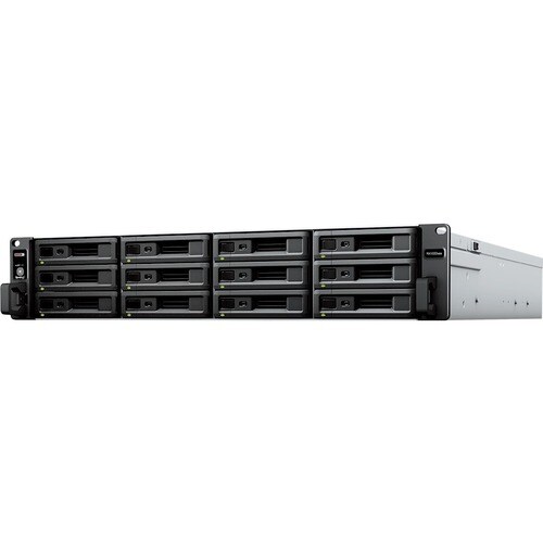 Synology RX1222SAS Drive Enclosure Serial Attached SCSI (SAS), SATA - SAS Host Interface - 2U Rack-mountable - Hot Swappab