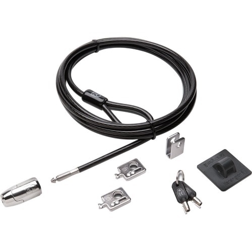 Kensington Desktop & Peripherals Locking Kit 2.0 - Master Keyed - 2.44 m Cable - Master Keyed Lock - Carbon Steel - For No
