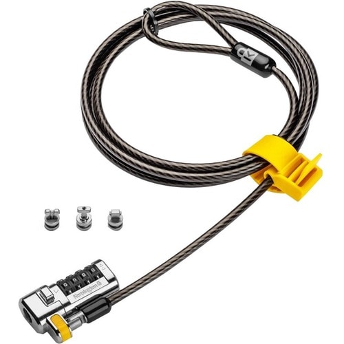 Kensington ClickSafe Universal Combination Laptop Lock - Master Coded - 1.80 m Cable - Combination Lock - Carbon Steel - F