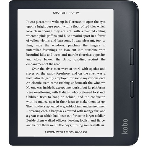 Lector texto digital Kobo Libra 2 - Negro - 32 GB Flash - 17,8 cm (7") Pantalla - Pantalla Táctil - Conexión inalámbrica W