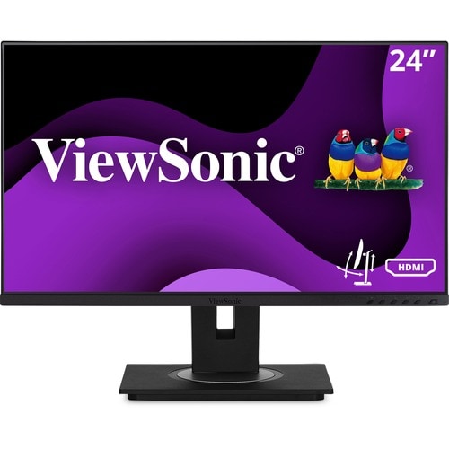 ViewSonic VG2448A 24 Inch IPS 1080p Ergonomic Monitor with Ultra-Thin Bezels, HDMI, DisplayPort, USB, VGA, and 40 Degree T