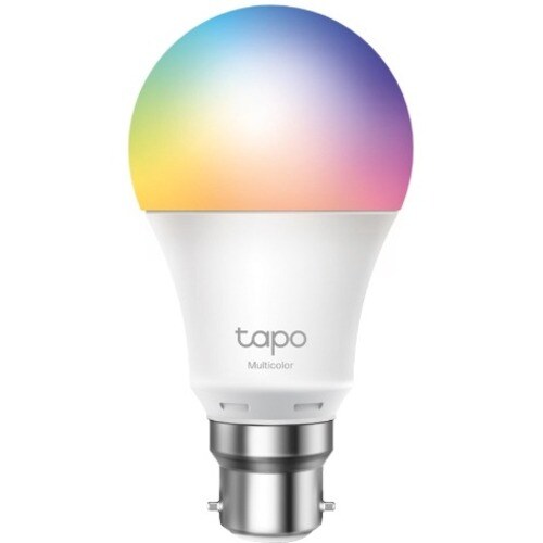 Tapo Smart Wi-Fi Light Bulb, Multicolor - 8.70 W - 60 W Incandescent Equivalent Wattage - 230 V AC - 806 lm - Multicolor L