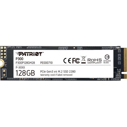 Patriot Memory P300 128 GB Solid State Drive - M.2 2280 Internal - PCI Express NVMe (PCI Express NVMe 3.0 x4) - Notebook, 