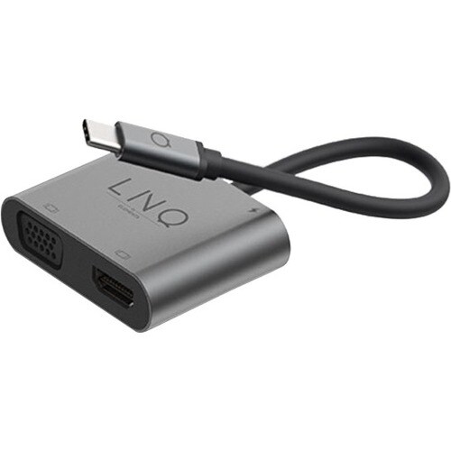 LINQ USB Type C Docking Station - 100 W - Black - 4K - 3840 x 2160 - 1 x USB Type-A Ports - USB Type-A - USB Type-C - HDMI