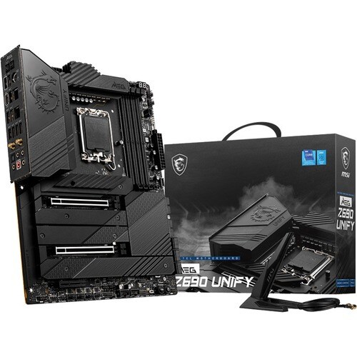 MSI MEG Z690 UNIFY Desktop Motherboard - Intel Z690 Chipset - Socket LGA-1700 - Intel Optane Memory Ready - ATX - Pentium 