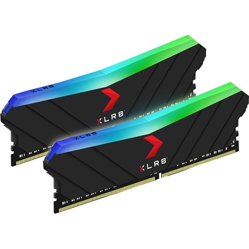 PNY XLR8 16GB (2 x 8GB) DDR4 SDRAM Memory Kit - For Desktop PC - 16 GB (2 x 8GB) - DDR4-3200/PC4-25600 DDR4 SDRAM - 3200 M