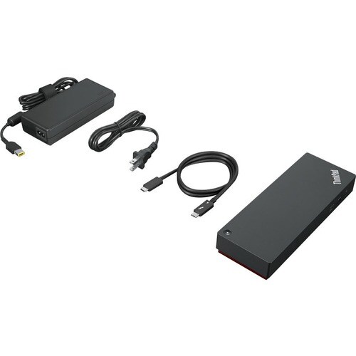 Lenovo USB Type C Docking Station for Notebook/Monitor - 100 W - 4K - 3840 x 2160 - 4 x USB Type-A Ports - USB Type-A - 1 